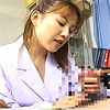 画像：とてもきれいな女医さんの手コキ